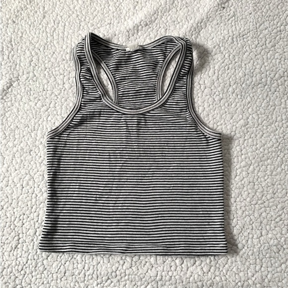 Garage Stripped Cropped Top - Picture 1 of 6